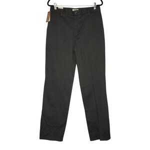 NWT Dockers Signature Khaki Pants Men's 32x34 Classic Fit Gray Flat-Front